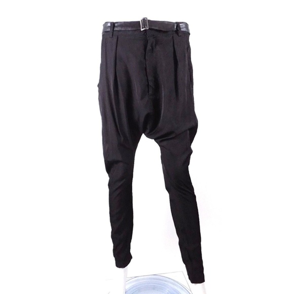 black drop crotch jumpsuit